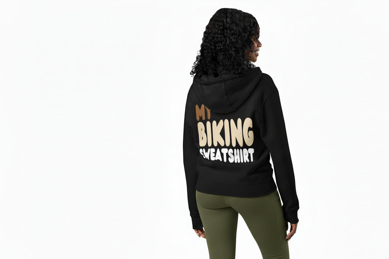 My Biking Sweatshirt Premium Unisex Zip-Up Hoodie - The APWT Gift Shop