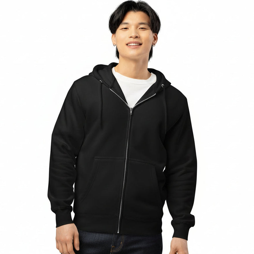 Shades in Black Premium Unisex Zip-Up Hoodie - The APWT Gift Shop