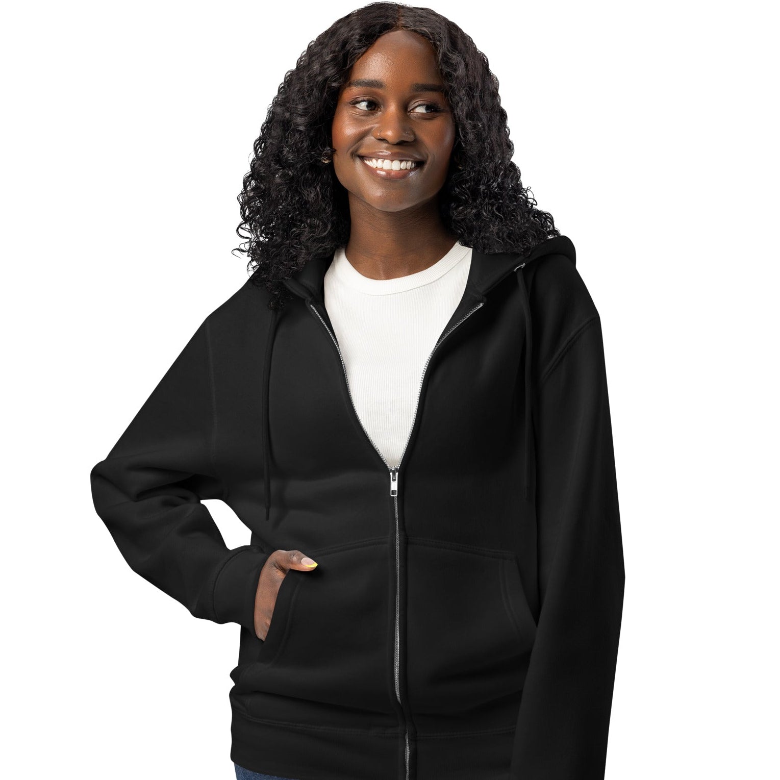 The Shades in Brown Premium Unisex Zip-Up Hoodie - The APWT Gift Shop