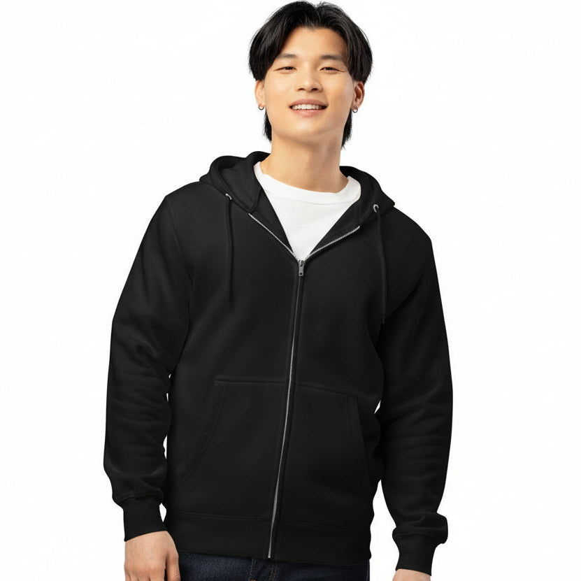 The Shades in Brown Premium Unisex Zip-Up Hoodie - The APWT Gift Shop