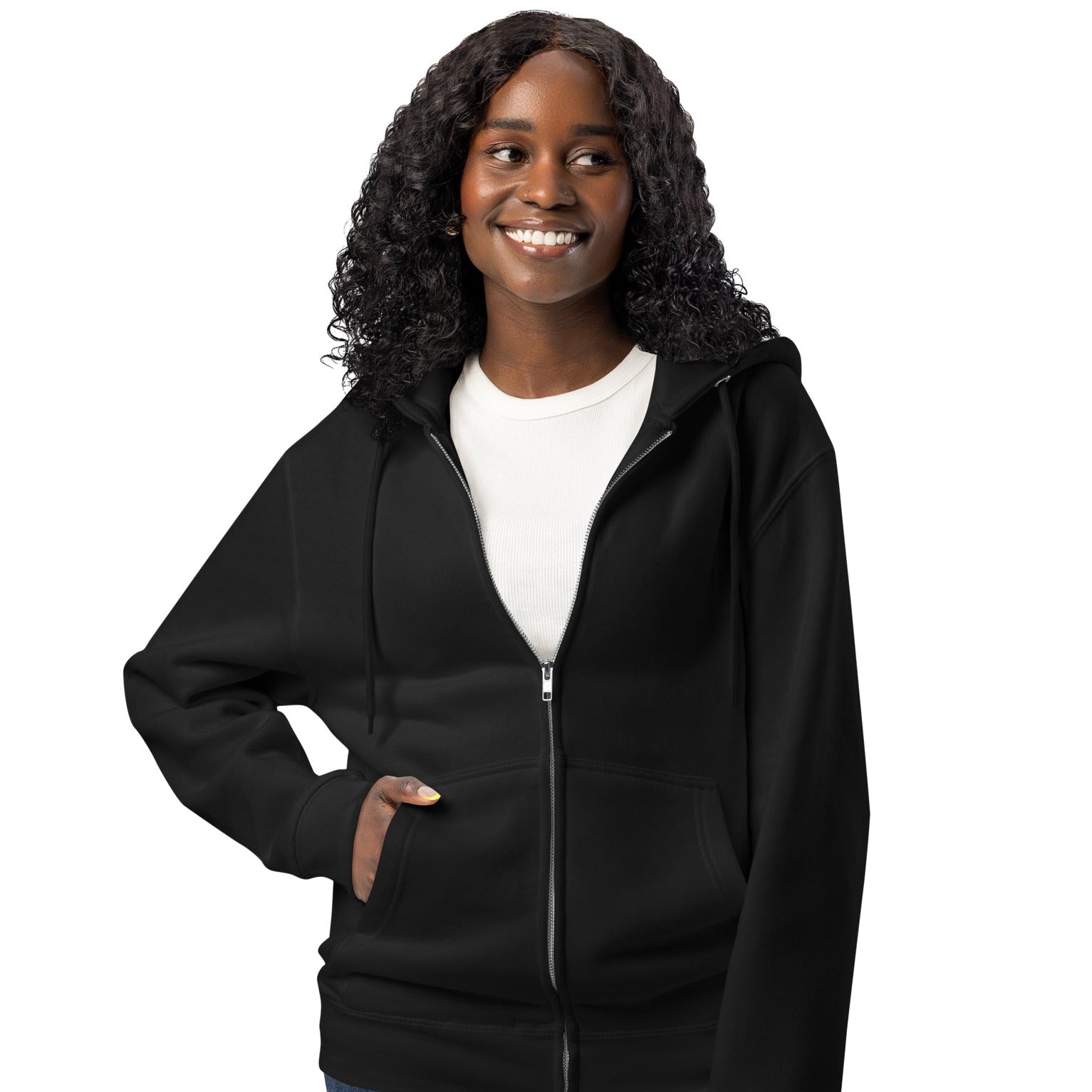Be You in Black Premium Unisex Zip-Up Hoodie - The APWT Gift Shop