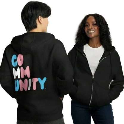 Be You Community Premium Unisex Zip-Up Hoodie - The APWT Gift Shop