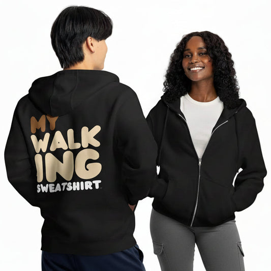 My Walking Sweatshirt Premium Unisex Zip-Up Hoodie - The APWT Gift Shop