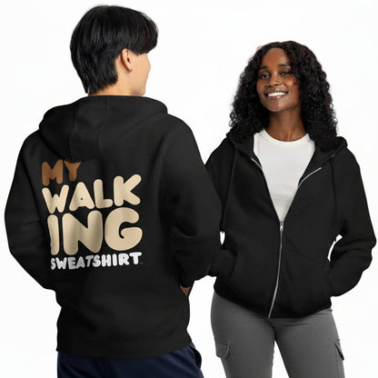 My Walking Sweatshirt Premium Unisex Zip-Up Hoodie - Available in Assorted Colors