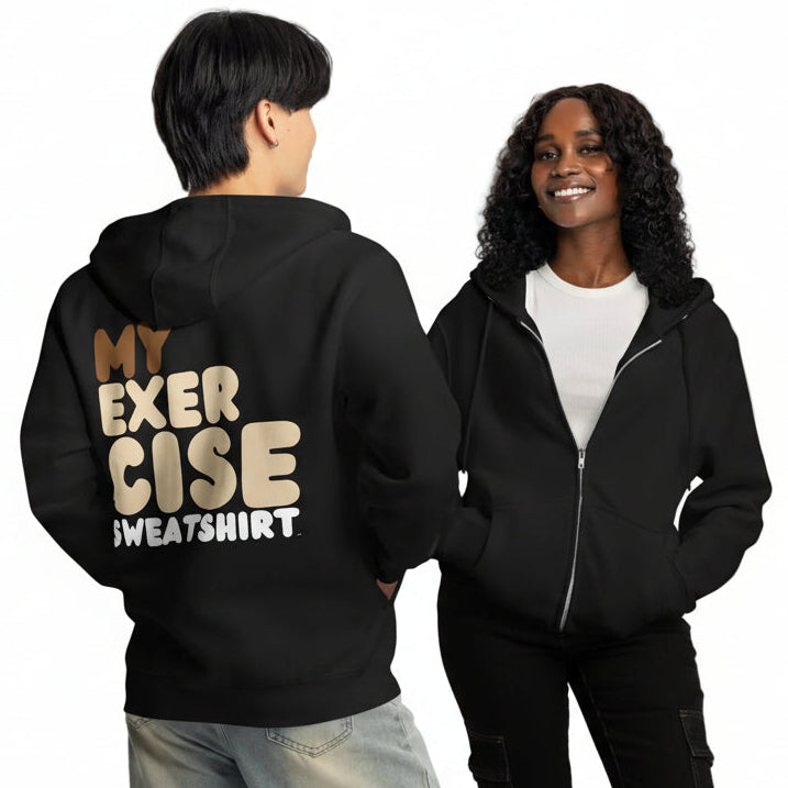 The Exercise Hoodie Premium Unisex Zip-Up Hoodie - The APWT Gift Shop
