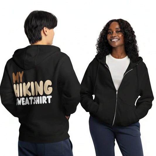 My Hiking Sweatshirt Premium Unisex Zip-Up Hoodie - The APWT Gift Shop