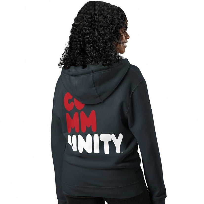 The Community Fracture Premium Unisex Zip-Up Hoodie - The APWT Gift Shop