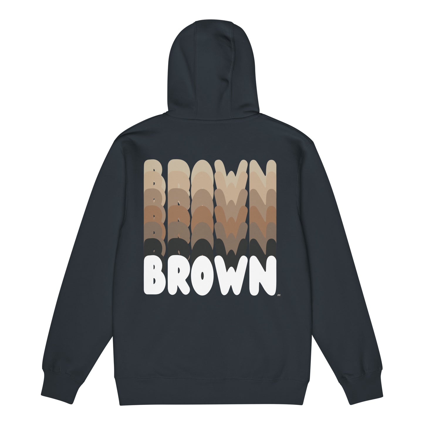 The Shades in Brown Premium Unisex Zip-Up Hoodie - The APWT Gift Shop