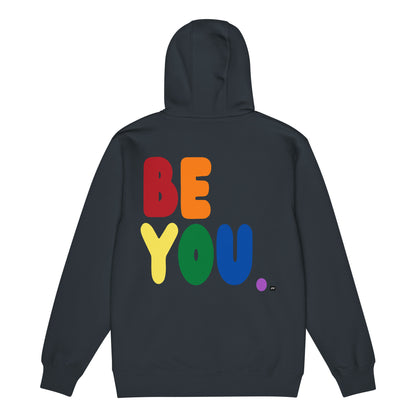 Rainbow Be You Premium Unisex Zip-Up Hoodie - The APWT Gift Shop