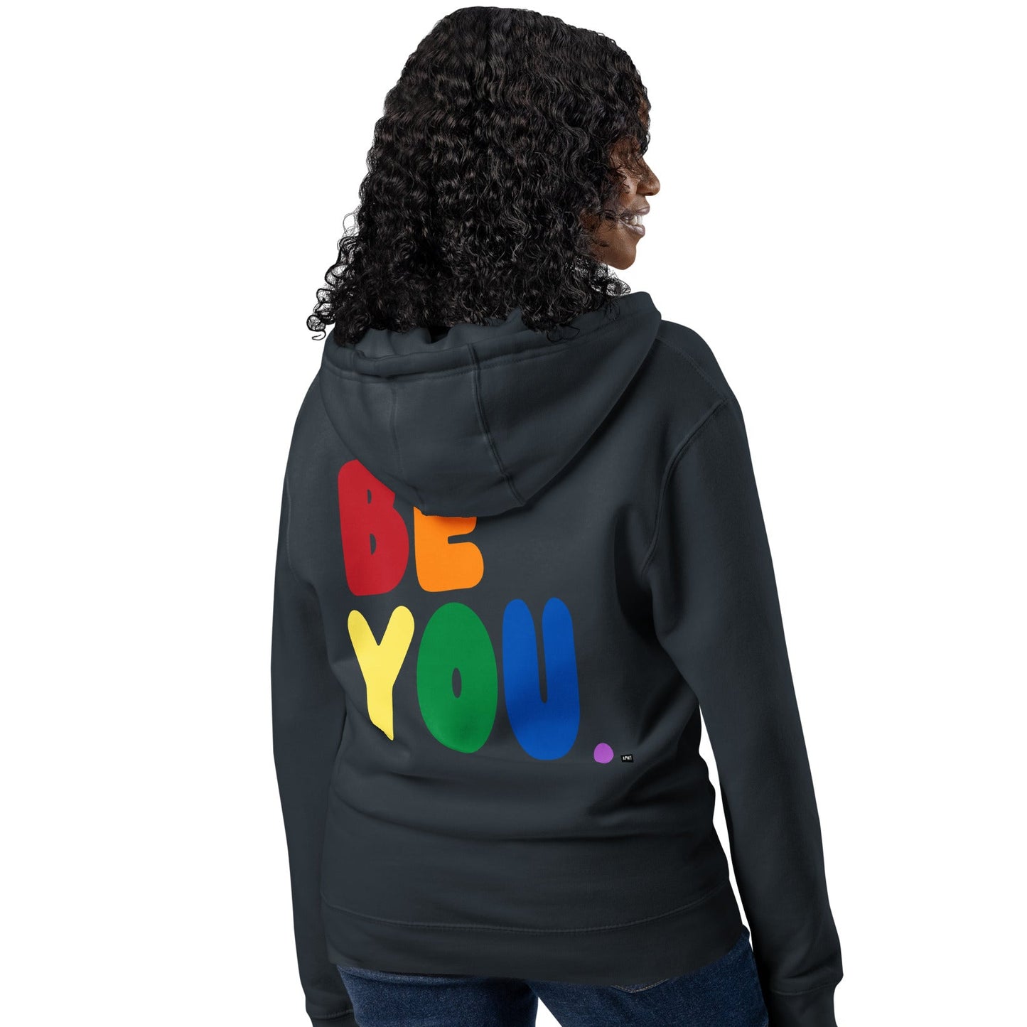 Rainbow Be You Premium Unisex Zip-Up Hoodie - The APWT Gift Shop