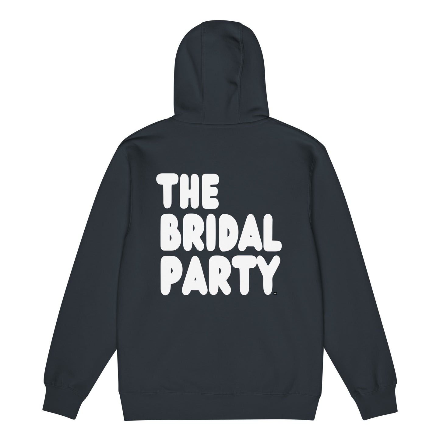 The Bridal Party Premium Unisex Zip-Up Hoodie in Navy Blue