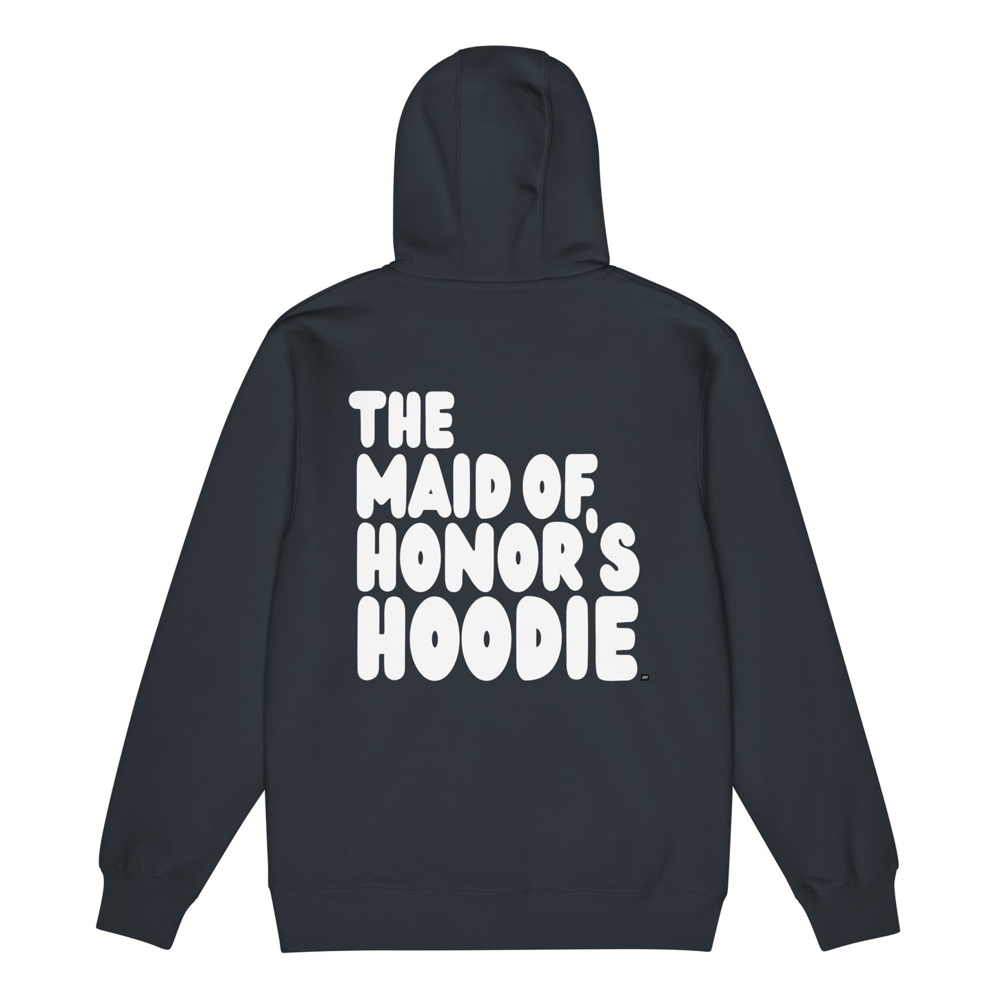 The Maid of Honor's Hoodie Premium Unisex Zip-Up Hoodie in Navy Blue