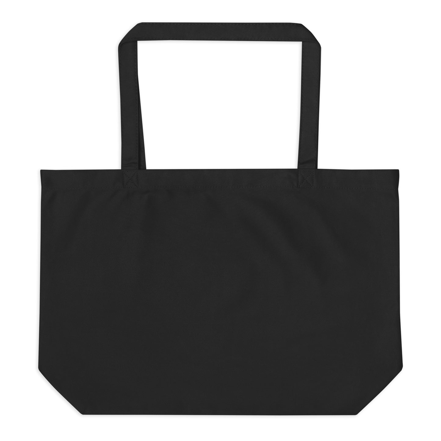 The APWT Gift Shop's Please Vote in Blue and Orange Jumbo Tote Bag from the APWT Gift Shop in Black - Back