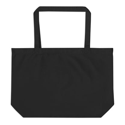 The APWT Gift Shop's Please Vote in Blue and Orange Jumbo Tote Bag from the APWT Gift Shop in Black - Back