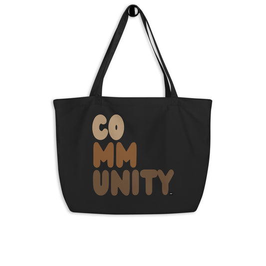 Our Community Jumbo Black Tote Bag - The APWT Gift Shop
