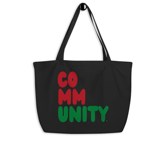 The Black Community Jumbo Black Tote Bag - The APWT Gift Shop