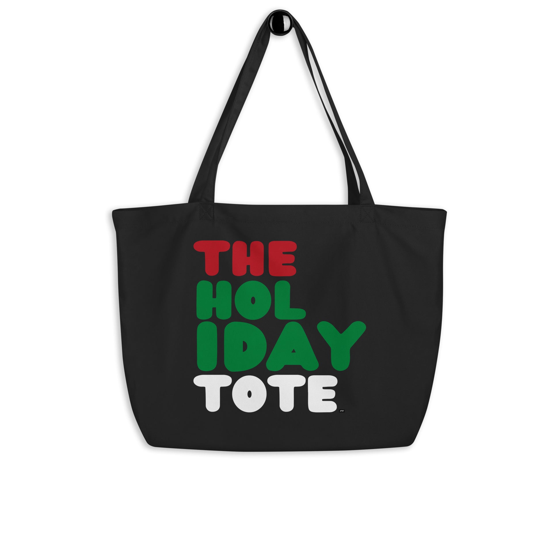 The Holiday Tote Jumbo Black Tote Bag - The APWT Gift Shop