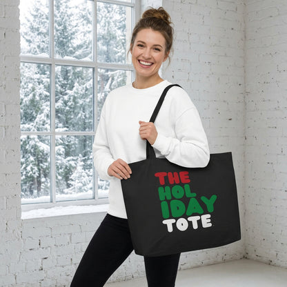 The Holiday Tote Jumbo Black Tote Bag