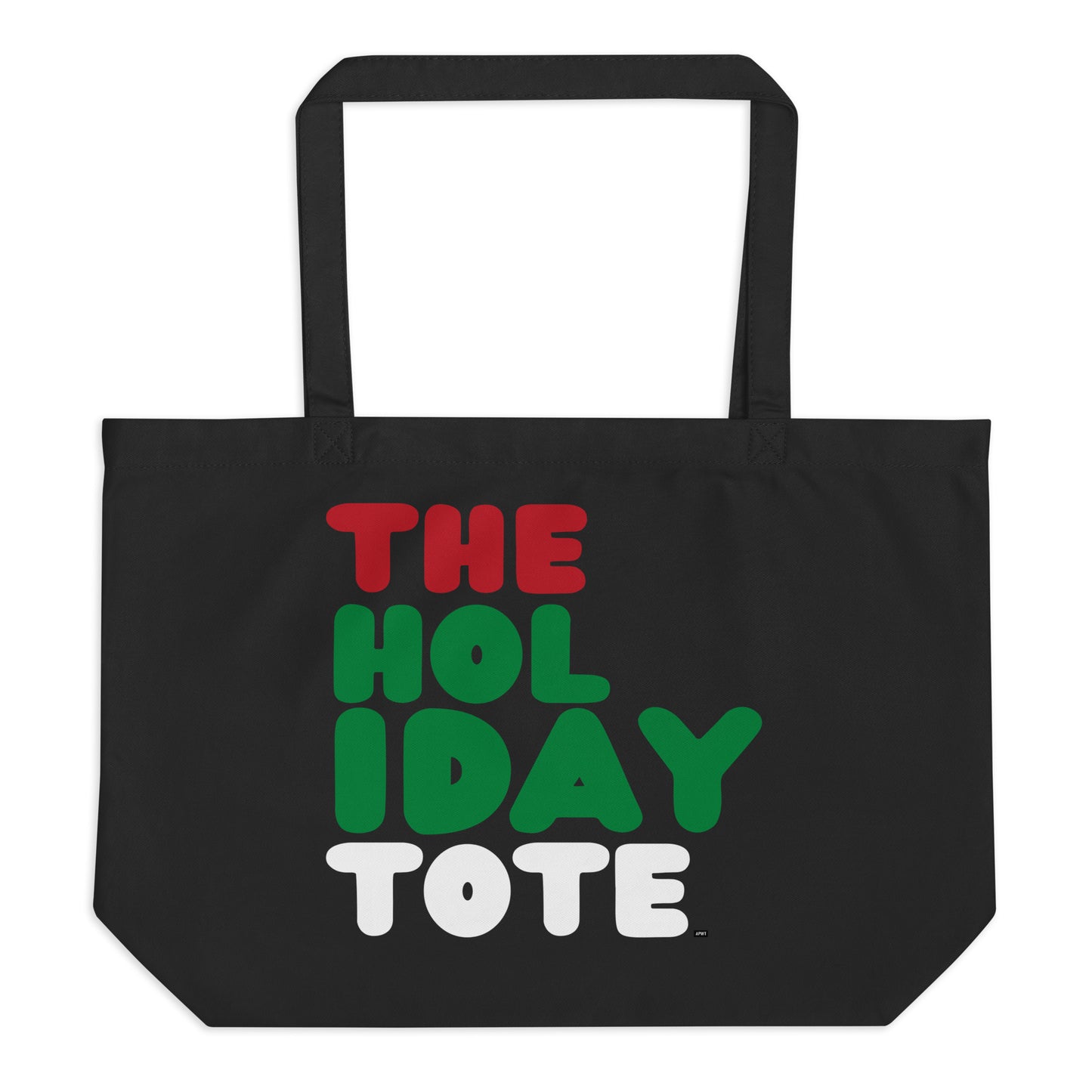 The Holiday Tote Jumbo Black Tote Bag - The APWT Gift Shop