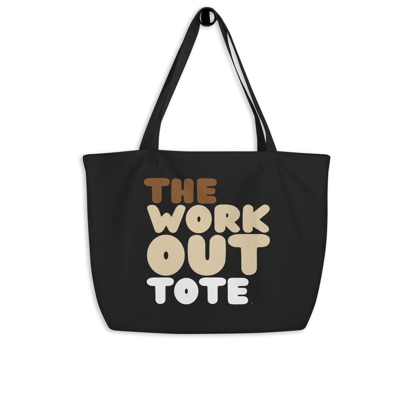 The Workout Tote Jumbo Black Tote Bag - The APWT Gift Shop
