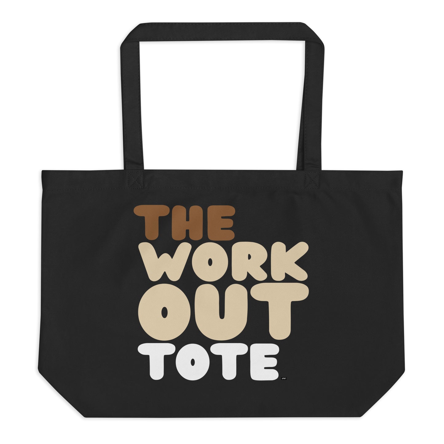 The Workout Tote Jumbo Black Tote Bag - The APWT Gift Shop