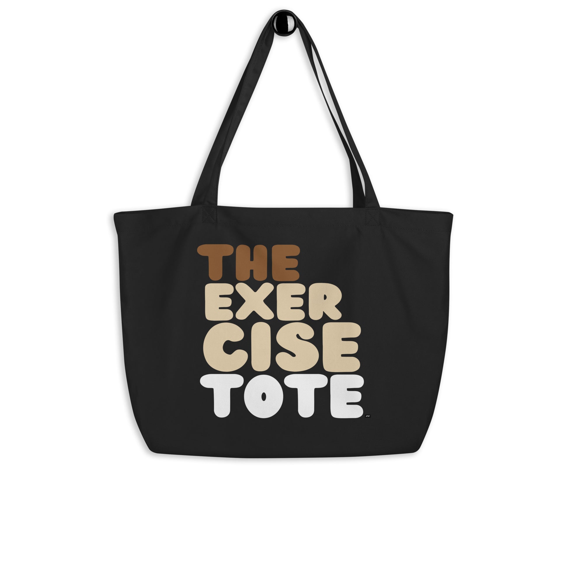 The Exercise Tote Jumbo Black Tote Bag - The APWT Gift Shop