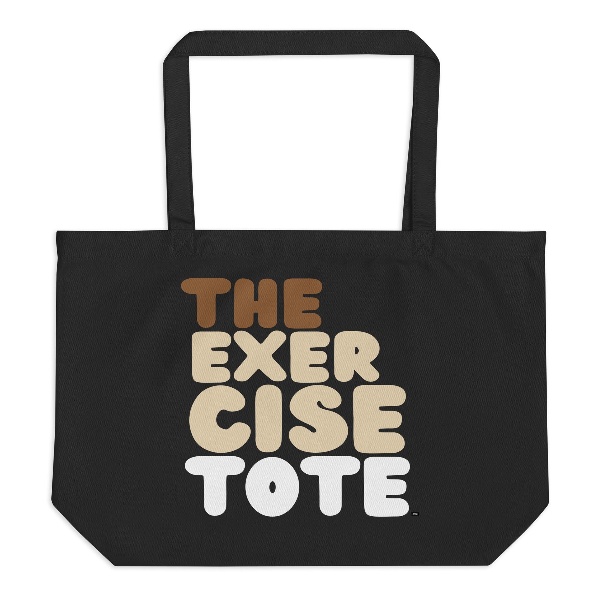 The Exercise Tote Jumbo Black Tote Bag - The APWT Gift Shop