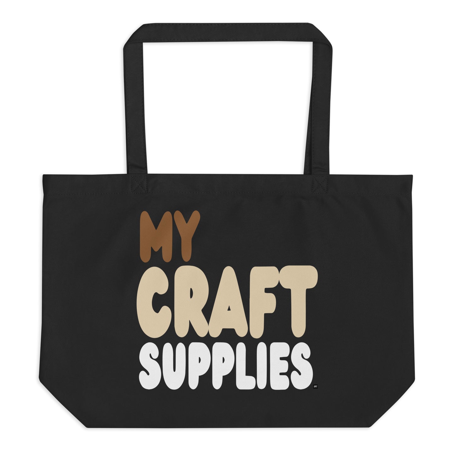 My Craft Supplies Jumbo Black Tote Bag - The APWT Gift Shop