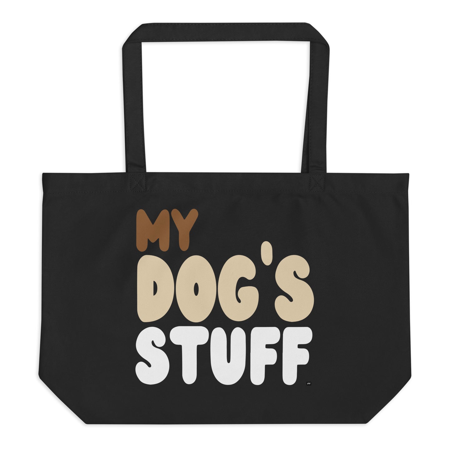 My Dog's Stuff Jumbo Black Tote Bag - The APWT Gift Shop