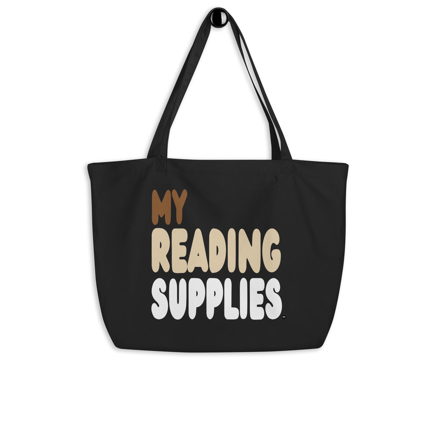 My Reading Supplies Jumbo Black Tote Bag - The APWT Gift Shop