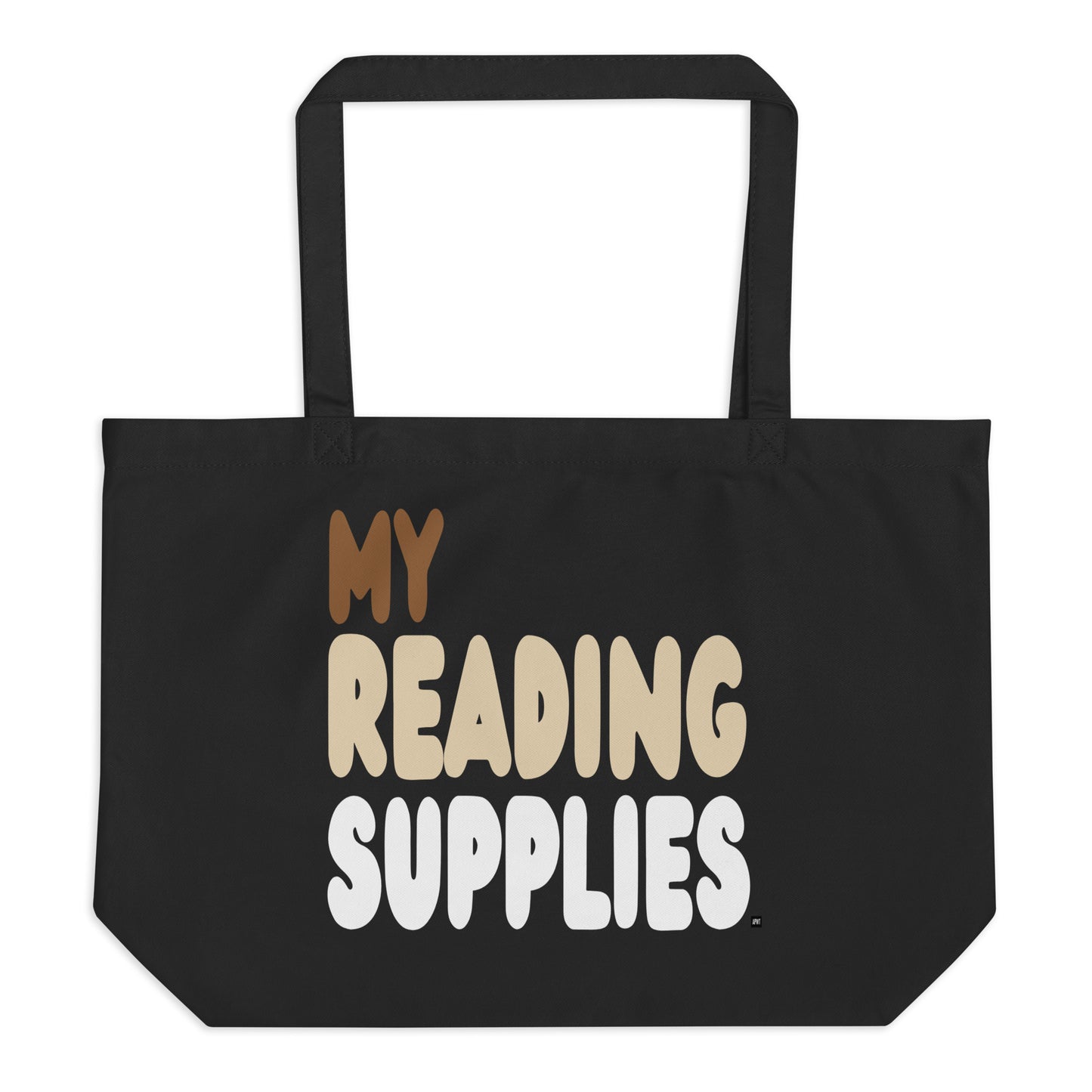 My Reading Supplies Jumbo Black Tote Bag - The APWT Gift Shop
