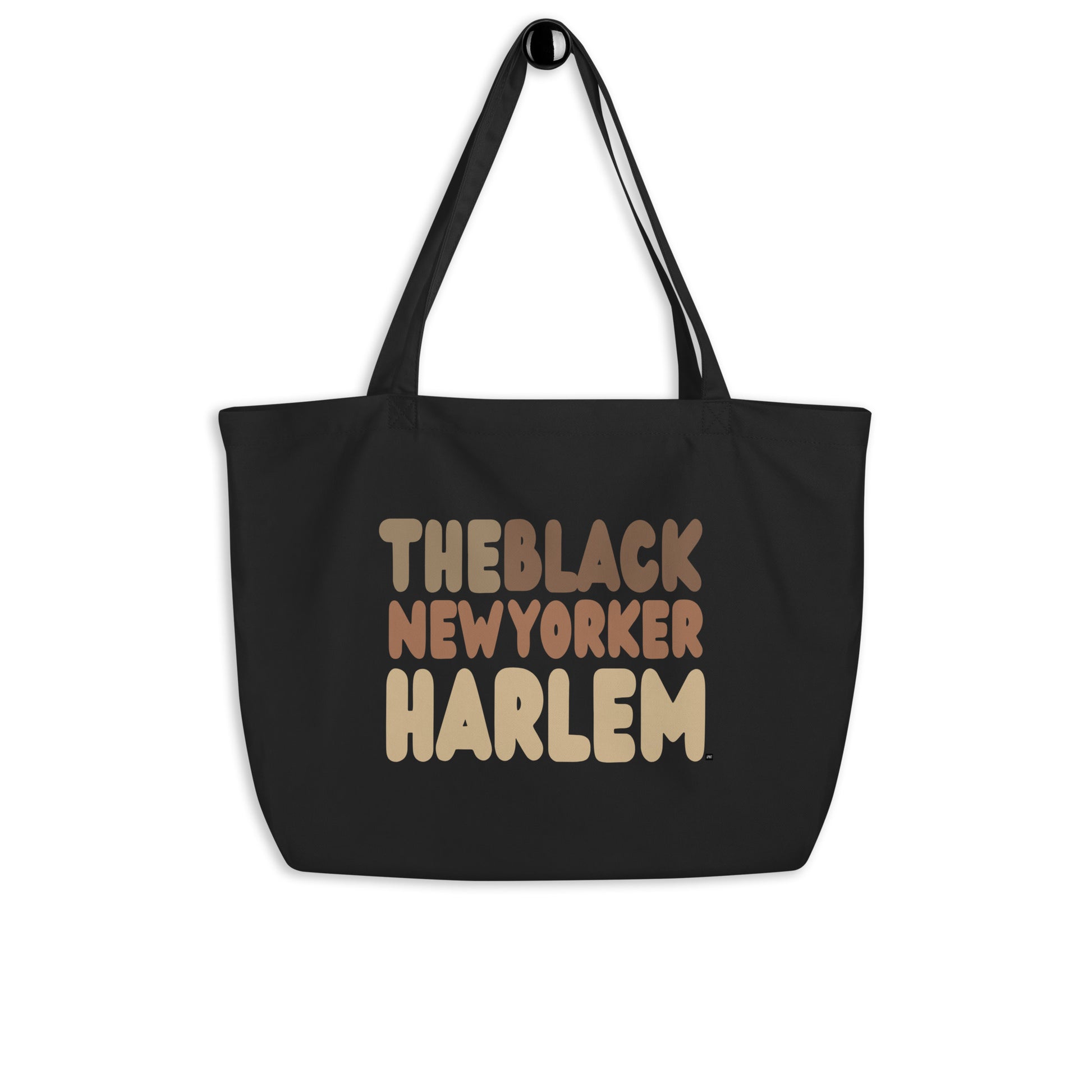 The Black New Yorker Harlem Jumbo Black Tote Bag - The APWT Gift Shop