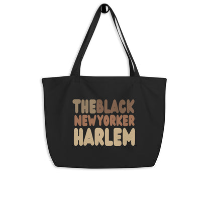 The Black New Yorker Harlem Jumbo Black Tote Bag - The APWT Gift Shop