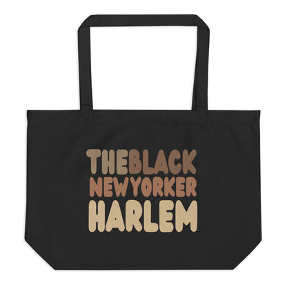 The Black New Yorker Harlem Jumbo Black Tote Bag - The APWT Gift Shop