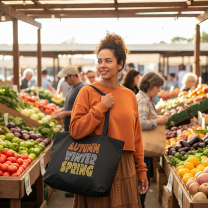 Fall into Autumn Jumbo Tote Bag - Available in 2 Colors