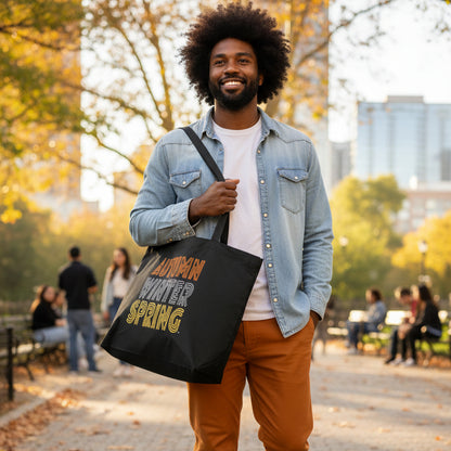 Fall into Autumn Jumbo Tote Bag - Available in 2 Colors