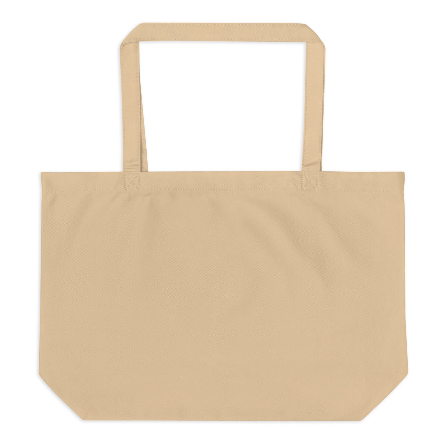 The APWT Gift Shop's Please Vote in Blue and Orange Jumbo Tote Bag from the APWT Gift Shop in Natural - Back