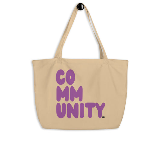 A Community in Purple Jumbo Tote Bag - The APWT Gift Shop