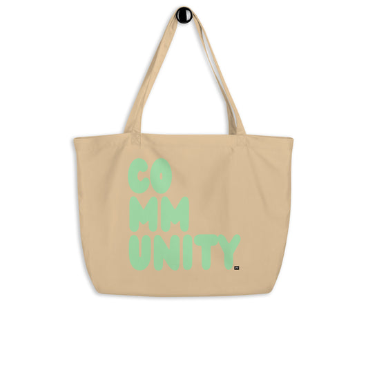 A Community in Mint Green Jumbo Tote Bag - The APWT Gift Shop