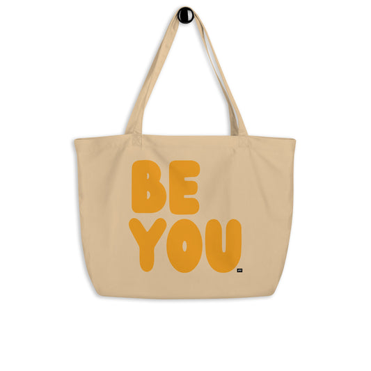 Be You in Orange Jumbo Tote Bag - The APWT Gift Shop