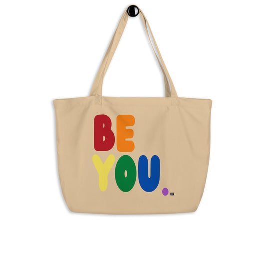 Rainbow Be You Jumbo Tote Bag - The APWT Gift Shop