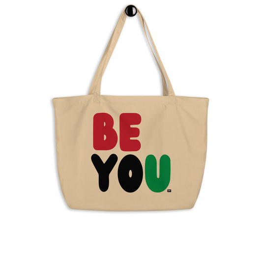 Be You in Red, Black, and Green Jumbo Tote Bag - The APWT Gift Shop