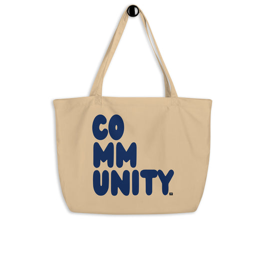 A Community in Dark Blue Jumbo Tote Bag - The APWT Gift Shop