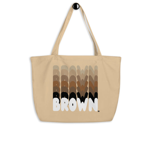 Shades in Brown Jumbo Tote Bag - The APWT Gift Shop