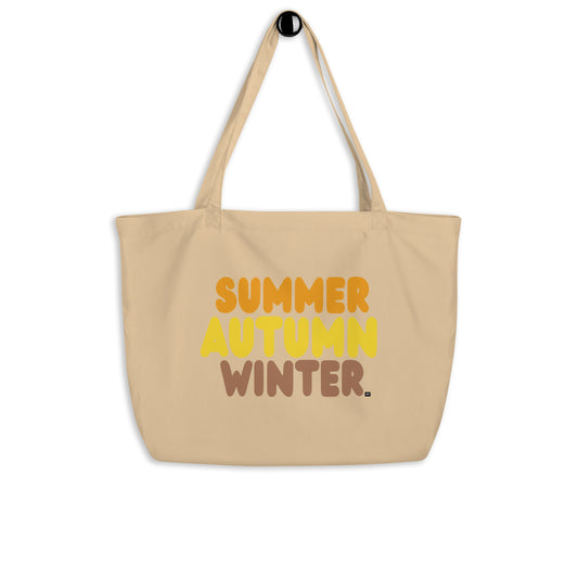 Autumn in Orange Jumbo Tote Bag - The APWT Gift Shop
