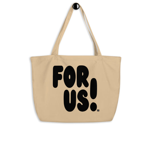 For Us in Black Jumbo Tote Bag - The APWT Gift Shop
