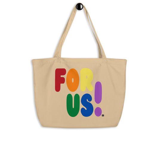 The Rainbow For Us Jumbo Tote Bag - The APWT Gift Shop