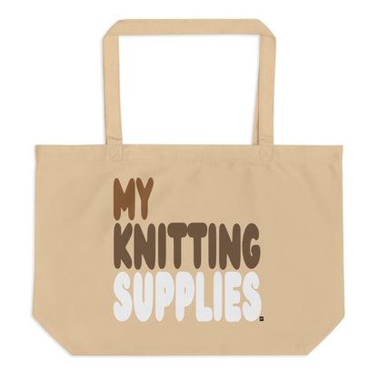 My Knitting Supplies Jumbo Tote Bag- The APWT Gift Shop