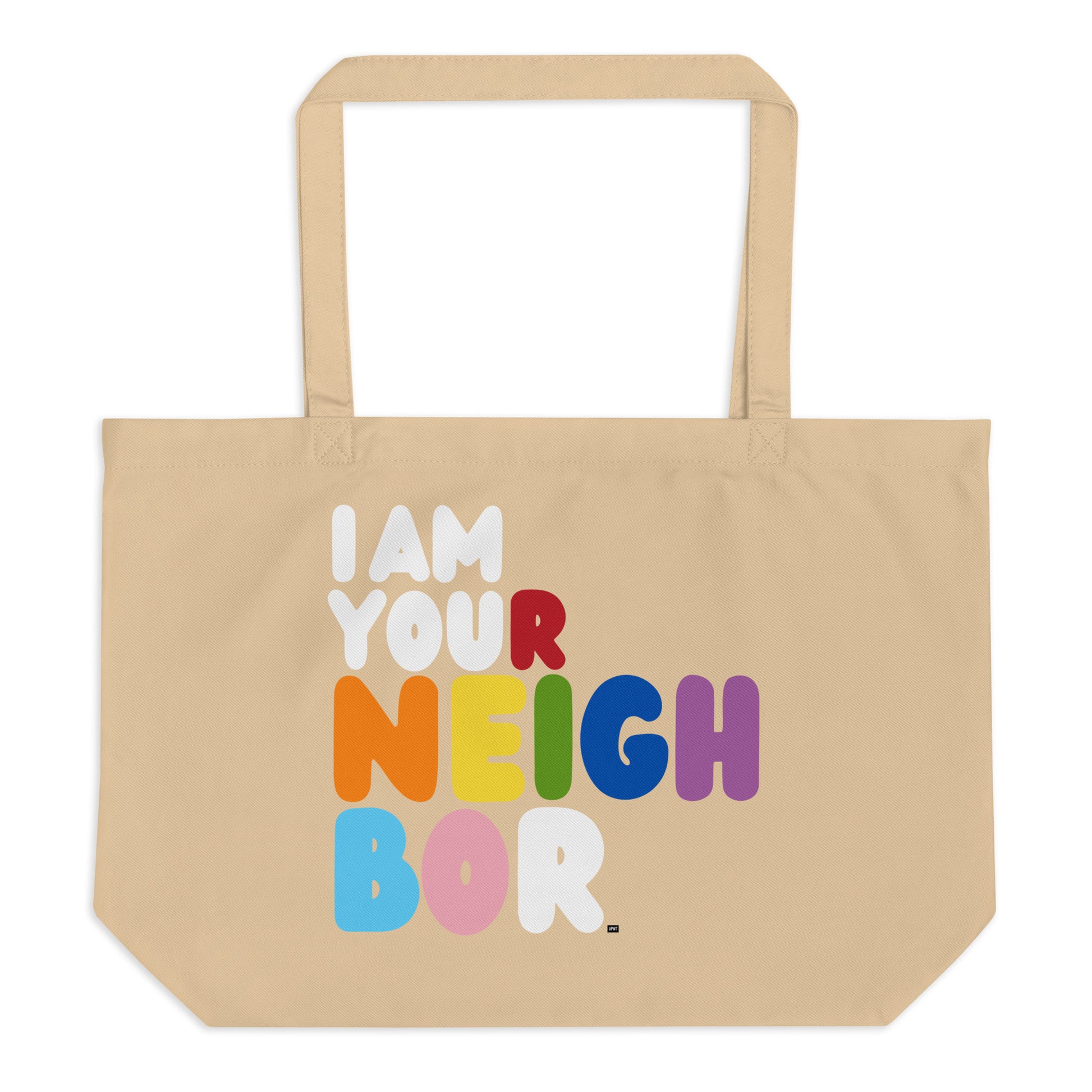 I Am Your Neighbor in Color Jumbo Tote Bag - The APWT Gift Shop