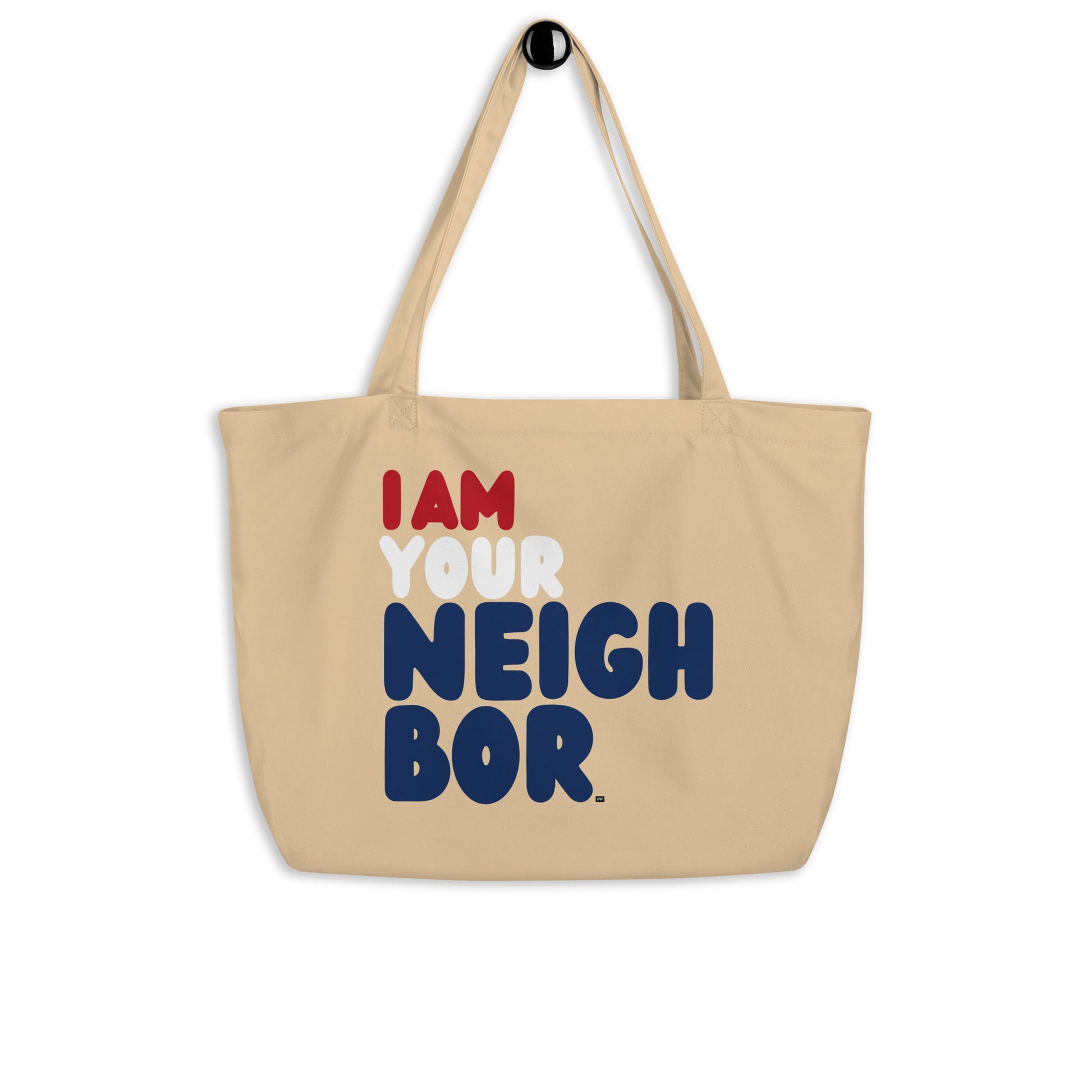 I Am Your Neighbor in Turmoil Jumbo Tote Bag - The APWT Gift Shop